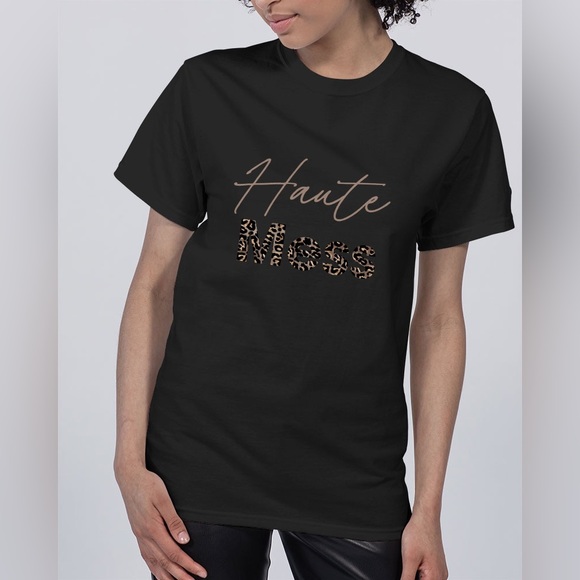 Haute Mess Relaxed Fit Tee Yoga Bitch x Champion NWT - Picture 2 of 8